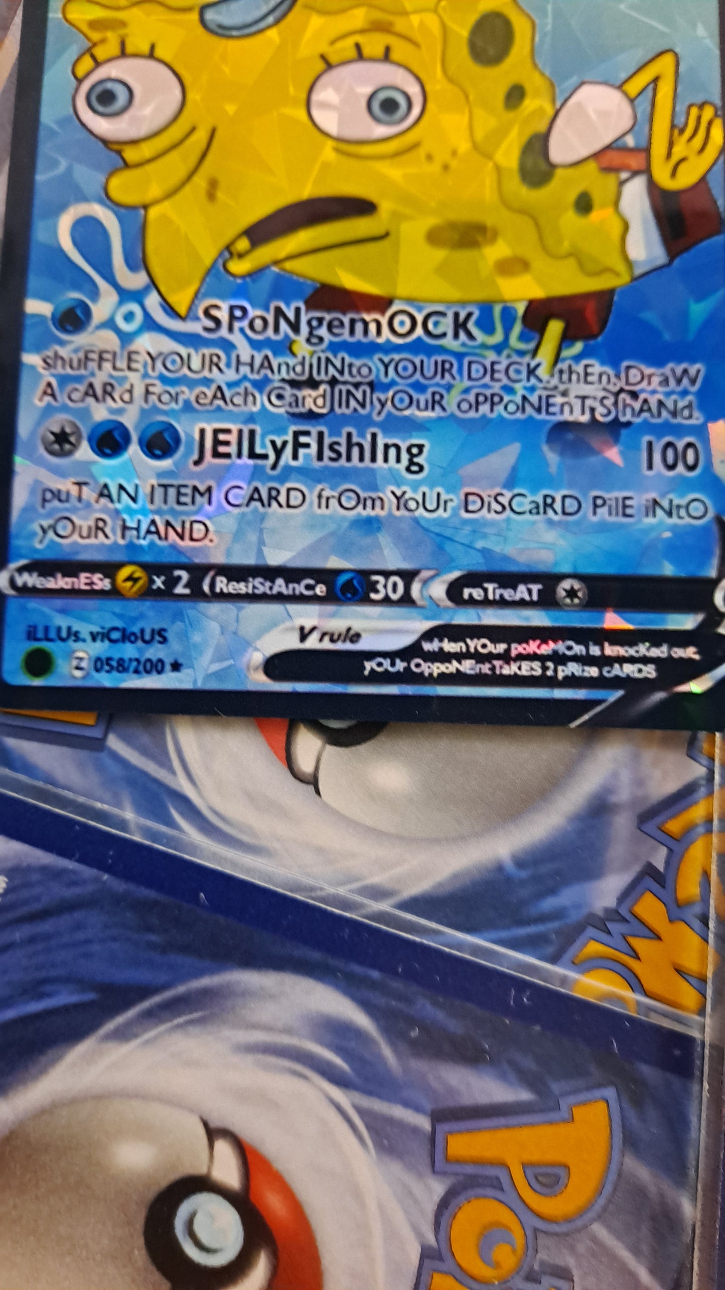 SpongeBob SquarePants Pokemon Card
