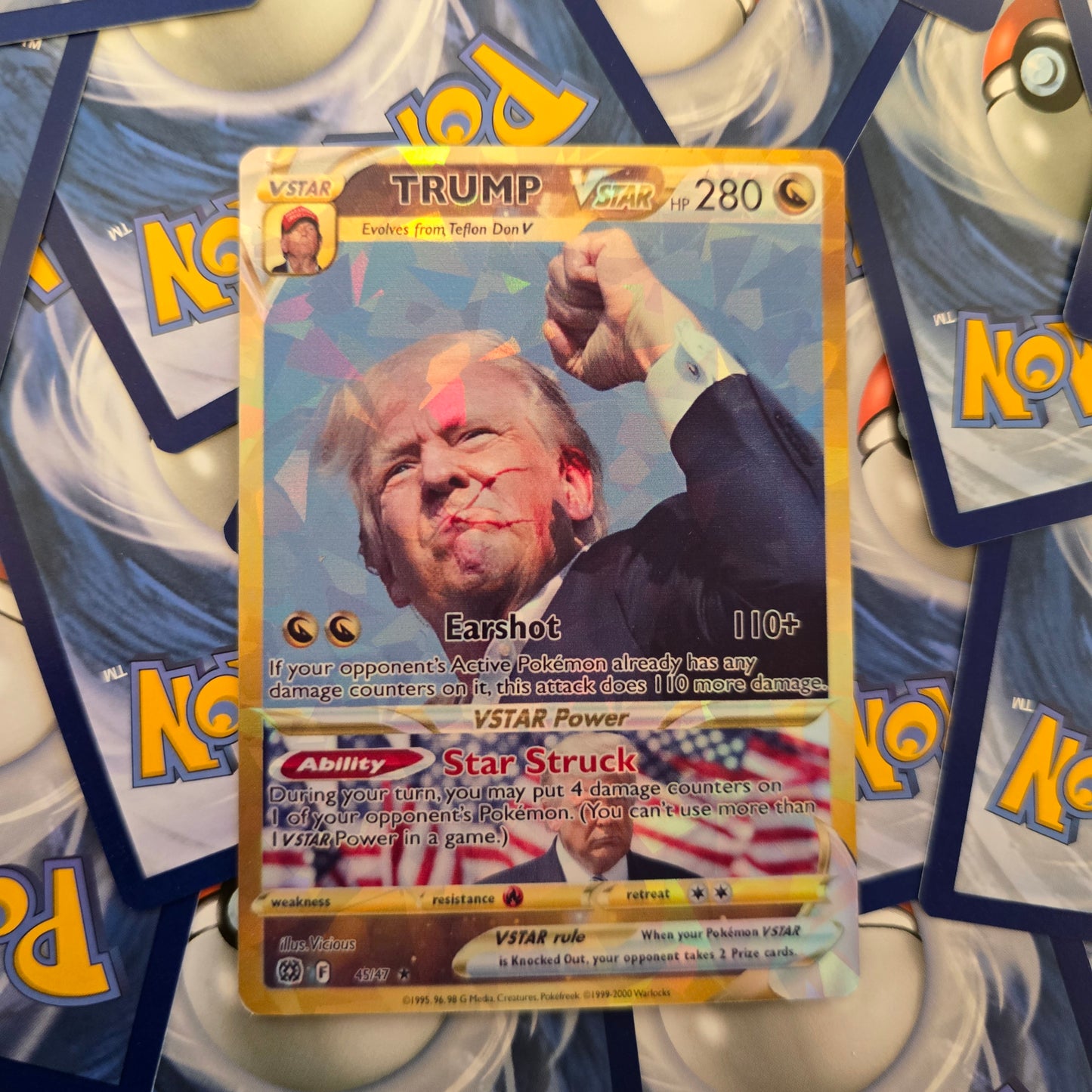 Donald Trump Earshot Pokemon Card