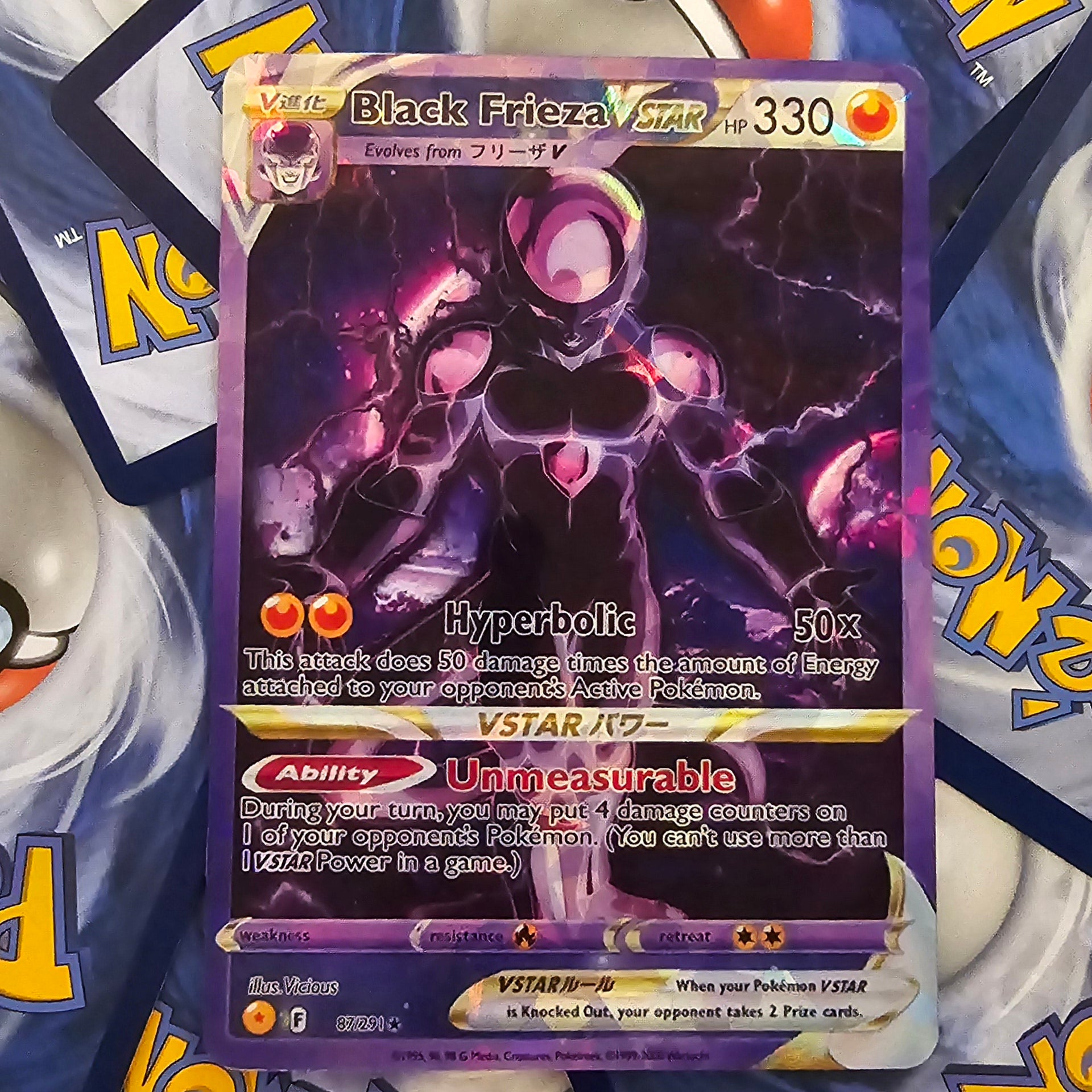 ヒソカ Black Frieza Pokemon Card - DBZ – ViciousProxies