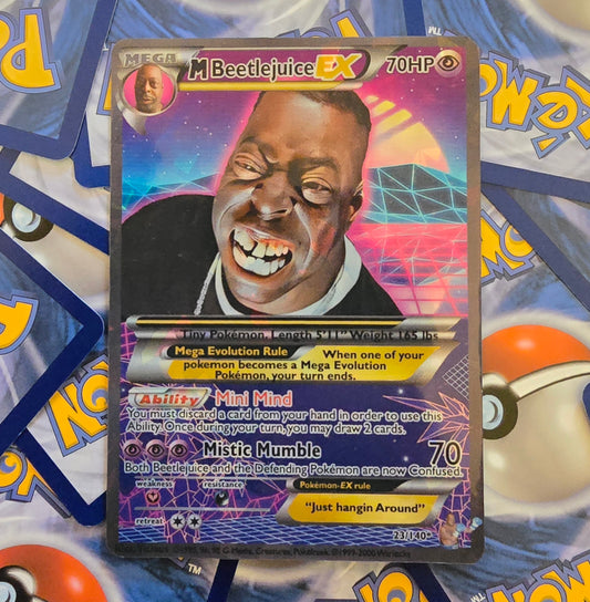 Beetlejuice Pokemon Card - Howard Stern Show - Just Hangin Around