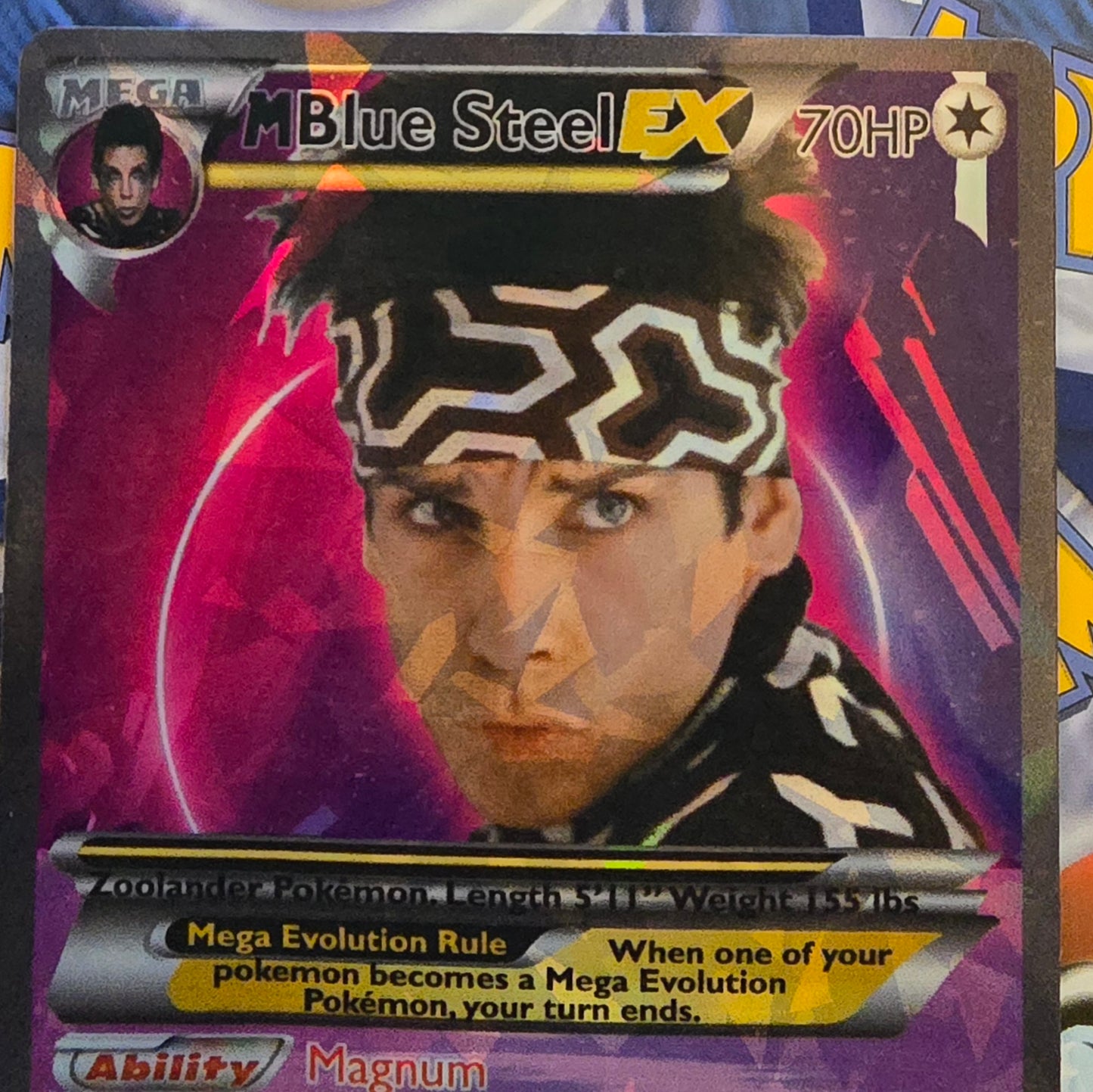 Blue Steel Zoolander Pokémon Card