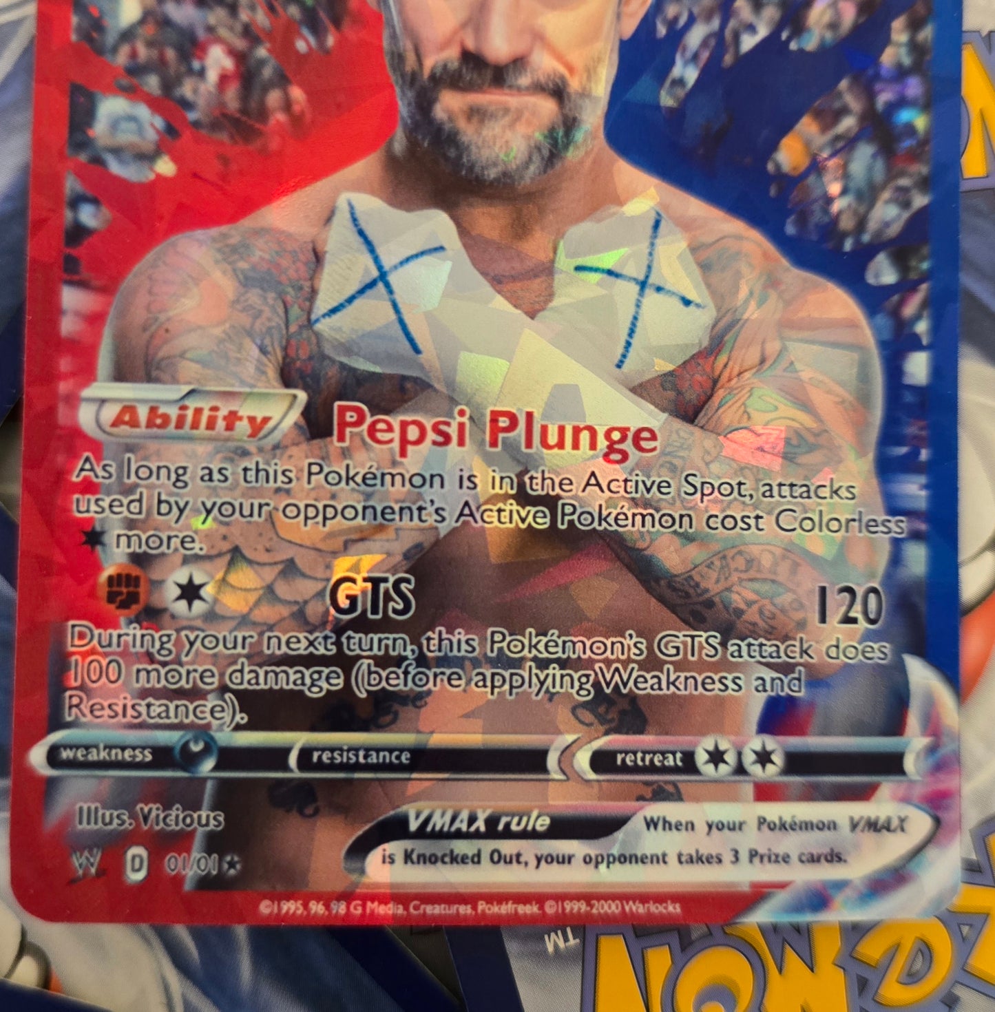 CM Punk Pokemon Card