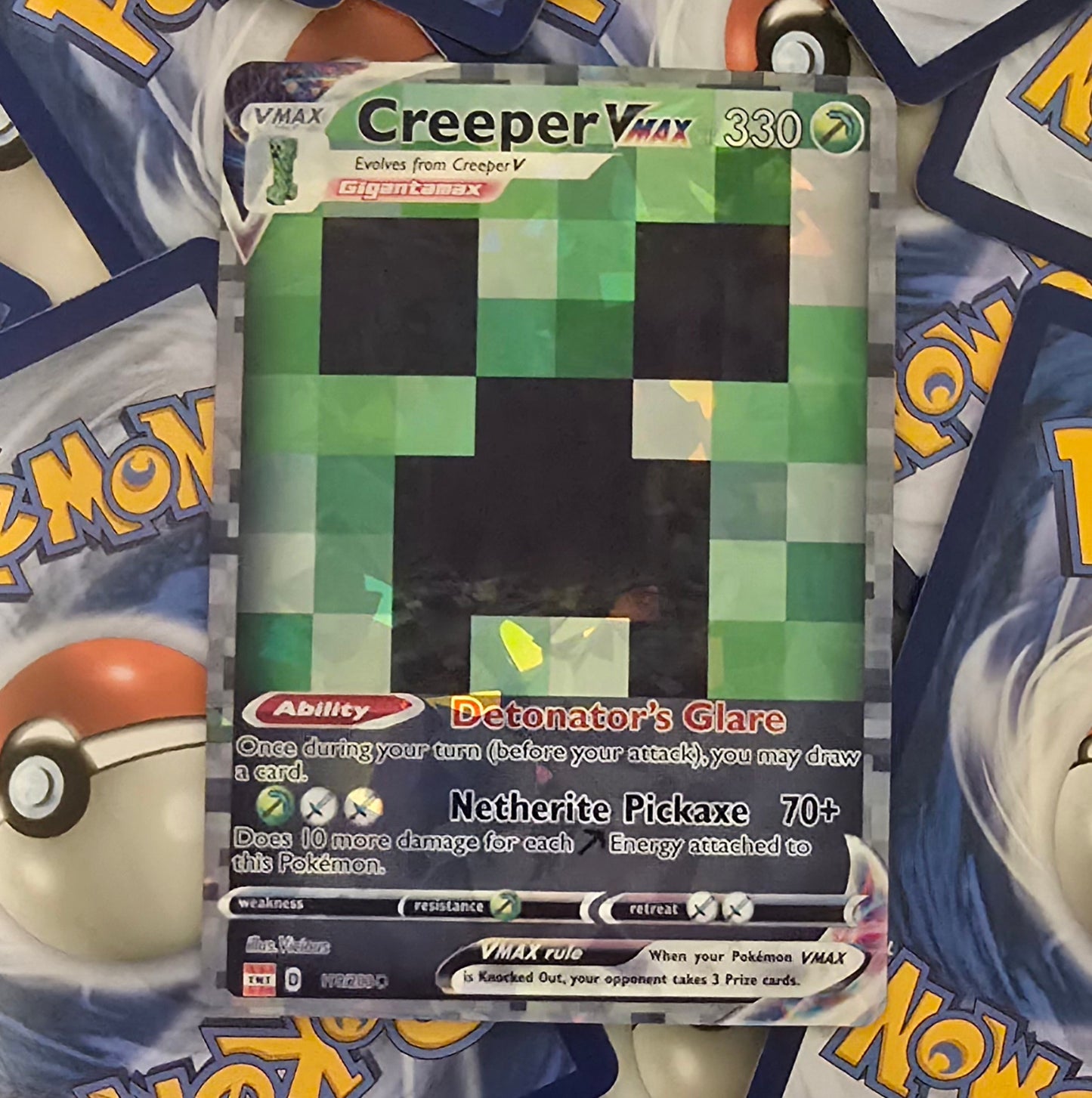Creeper Pokemon Card - Creeper - Minecraft