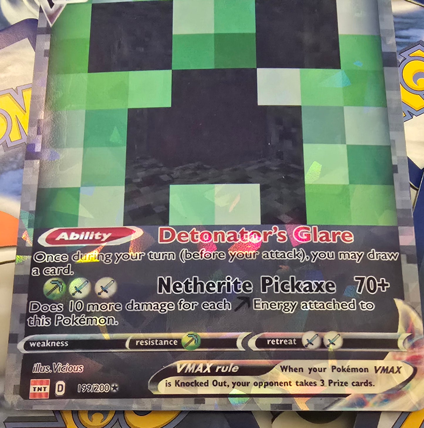 Creeper Pokemon Card - Creeper - Minecraft