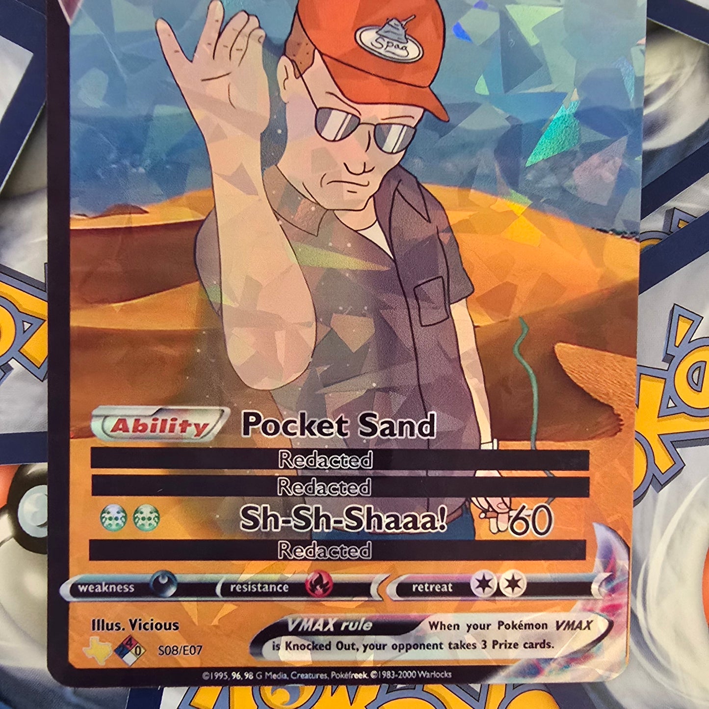 Salt Bae Dale Gribble Meme Pokemon Card - King of the Hill