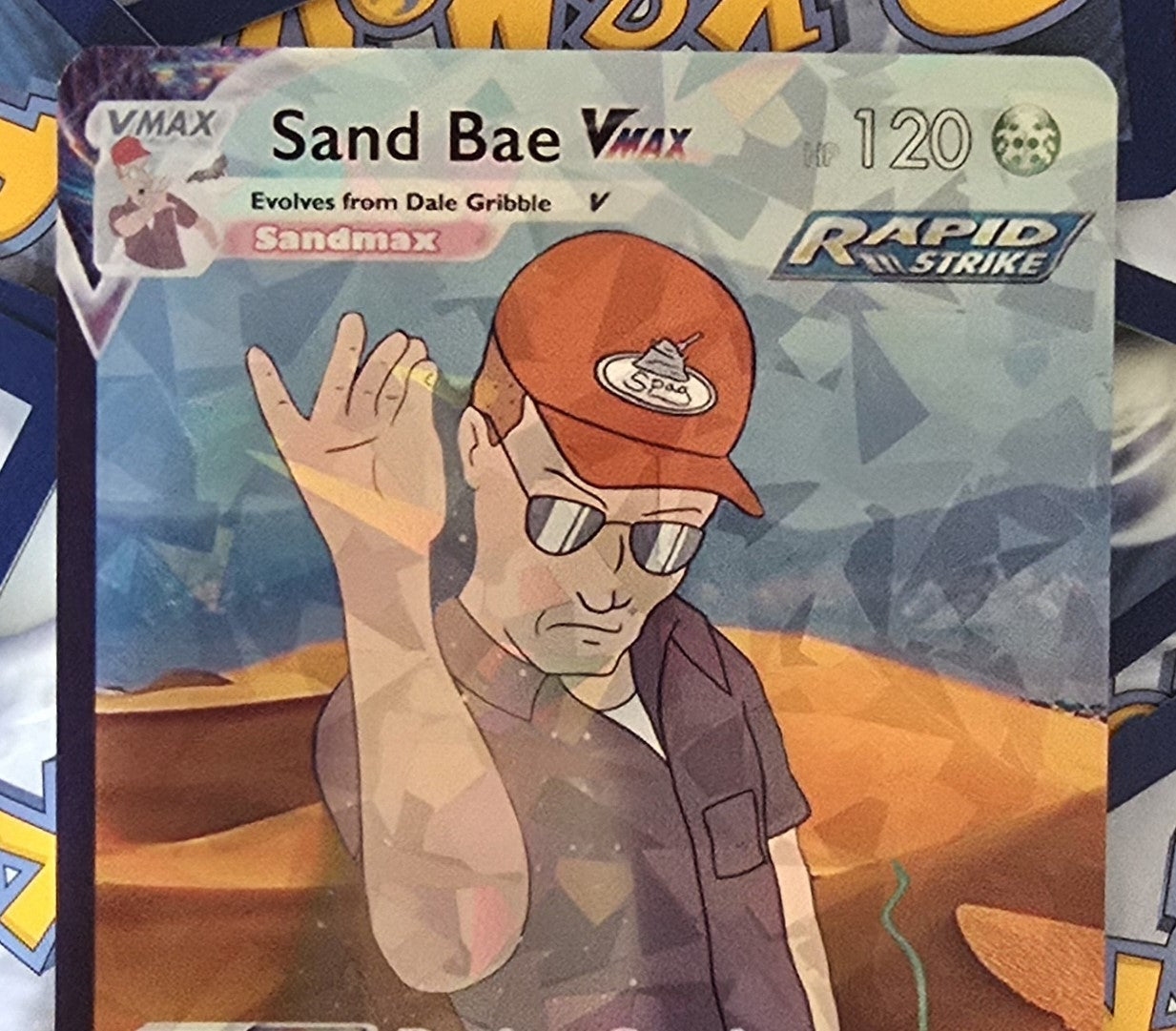 Salt Bae Dale Gribble Meme Pokemon Card - King of the Hill
