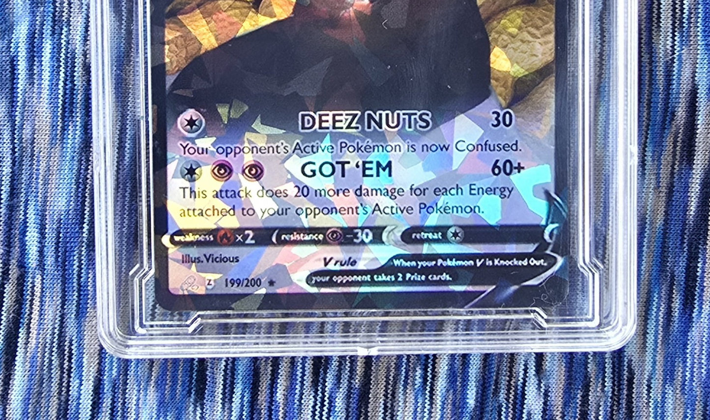 Deez Nuts Meme Pokemon Card - custom slab