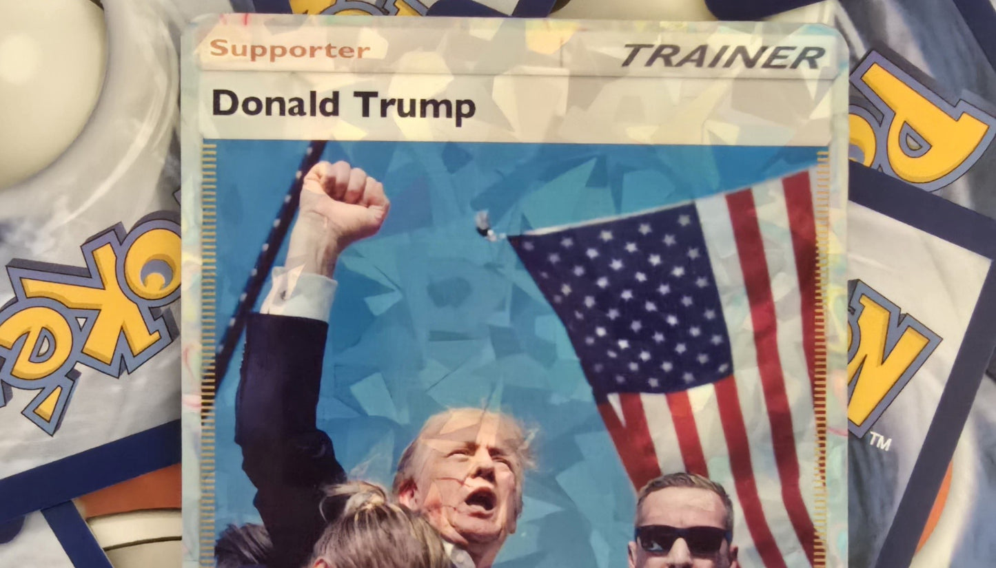 Donald Trump Earshot Trainer Pokemon Card