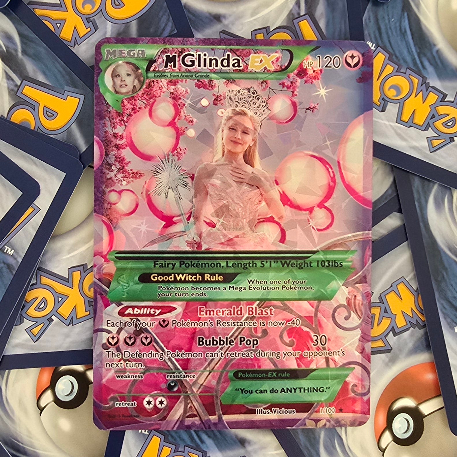 Glinda The Good Witch Pokemon Card - Wicked - Ariana Grande ViciousProxies Glinda The Good Witch Pokemon Card - Wicked - Ariana Grande ViciousProxies