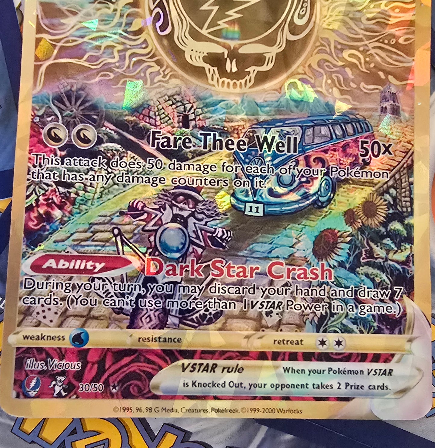Grateful Dead Vstar Pokemon Card - Fare Thee Well