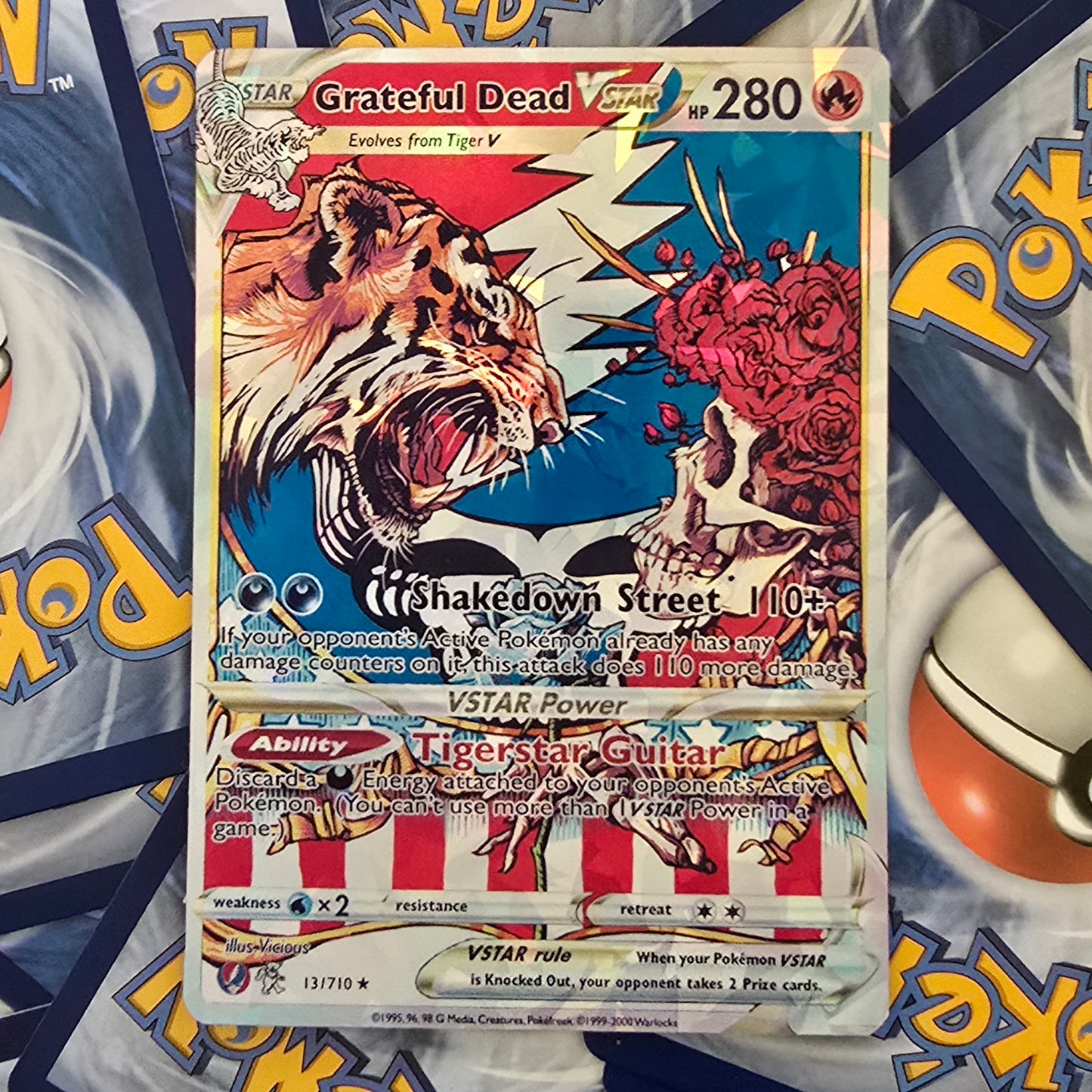 Grateful Dead Vstar Pokemon Card - Shakedown Street