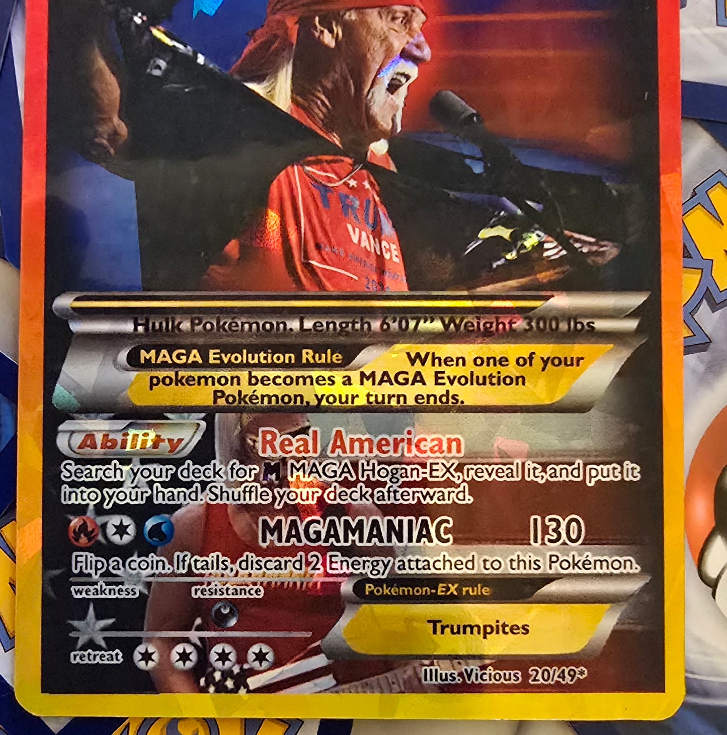 Hulk Hogan Pokemon Card