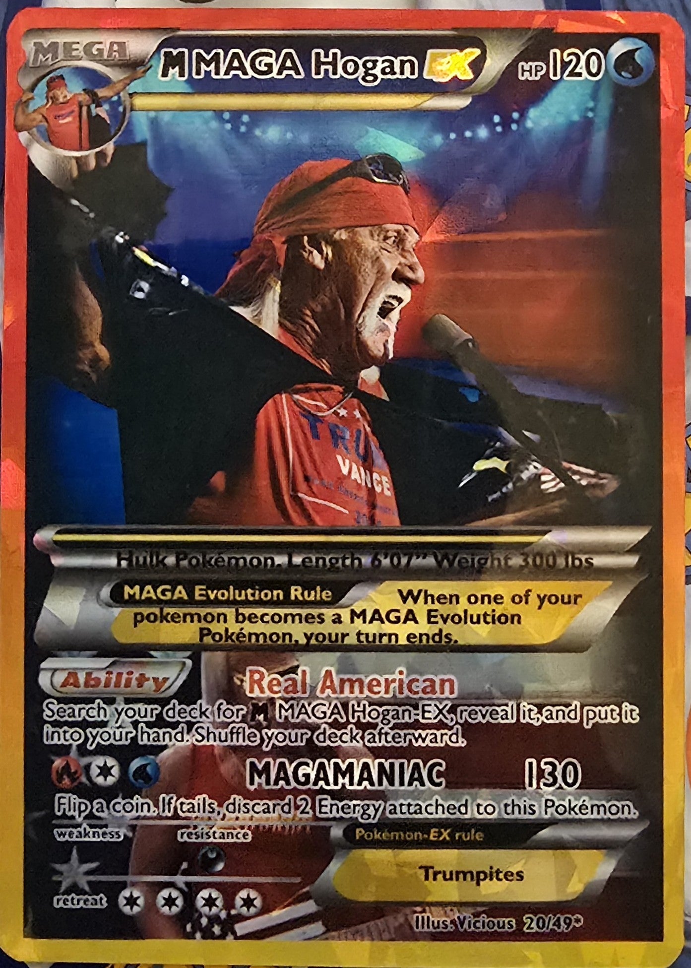 Hulk Hogan Pokemon Card