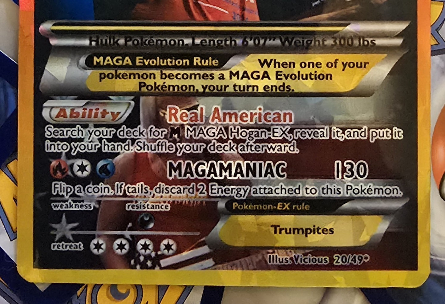 Hulk Hogan Pokemon Card