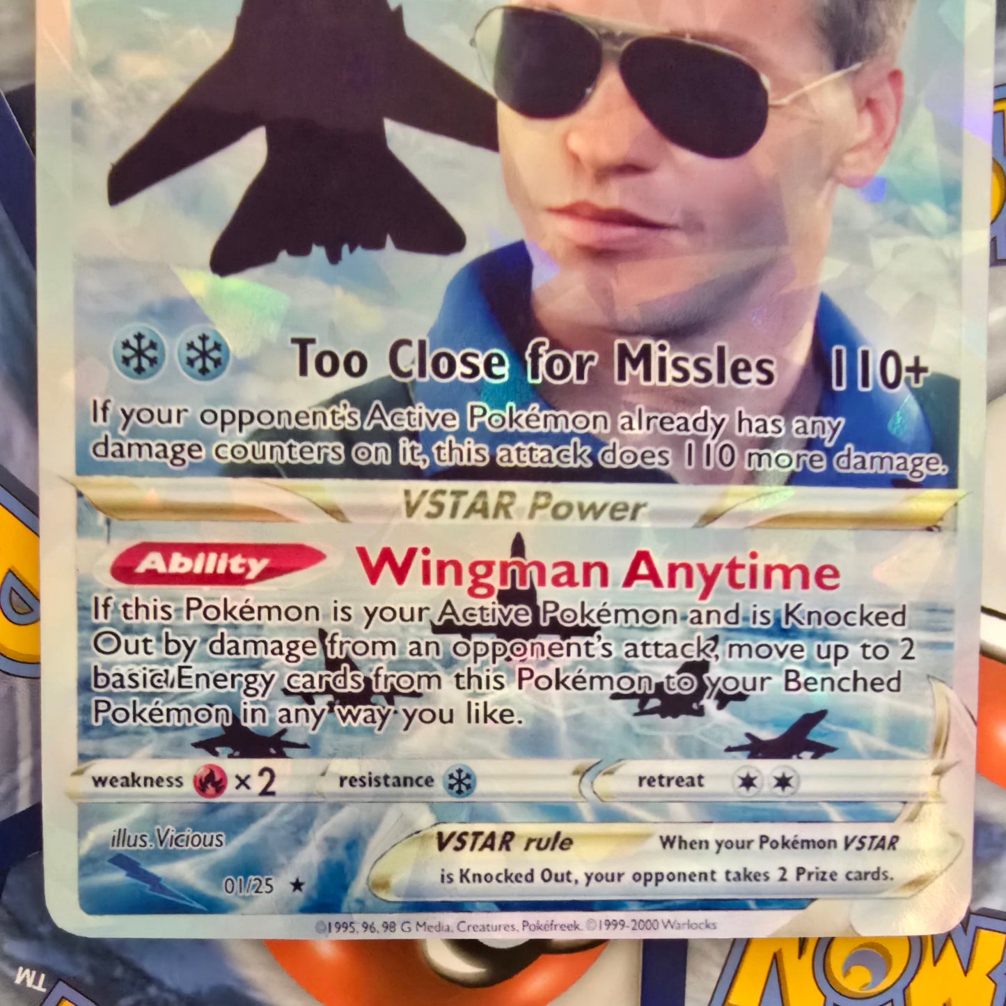 Ice Man Pokemon Card - Top Gun