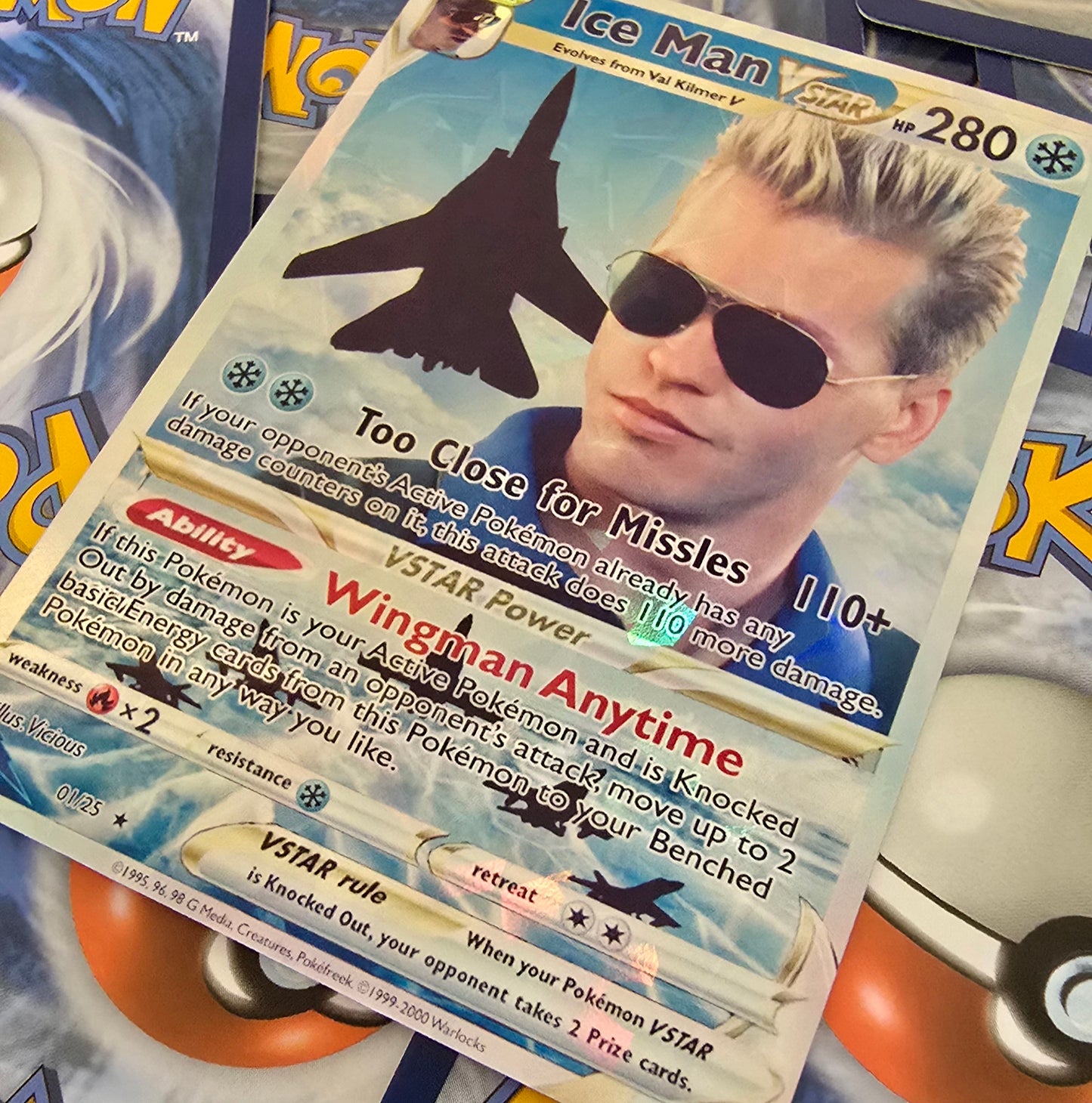 Ice Man Pokemon Card - Top Gun