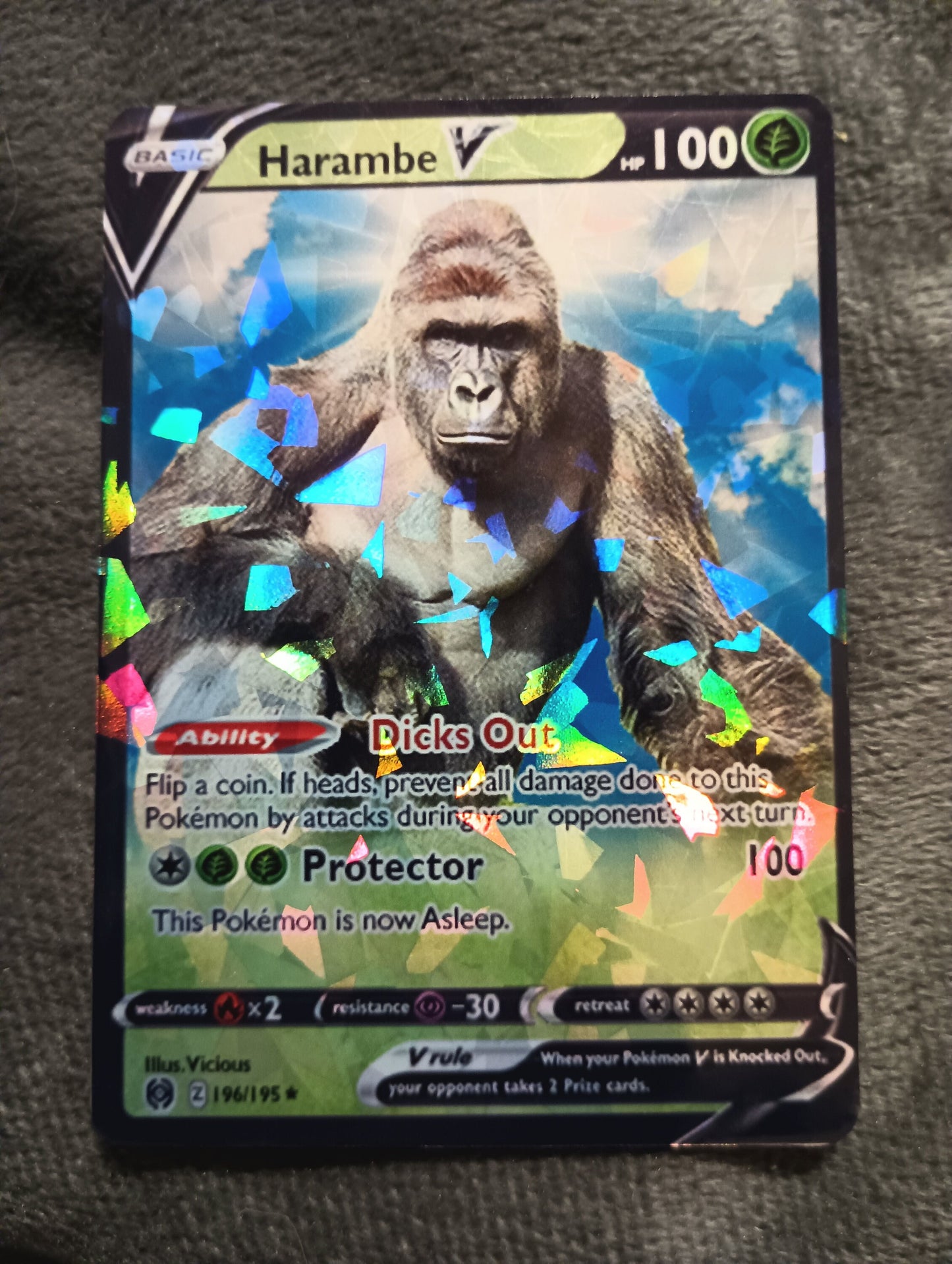 Harambe Pokemon Card