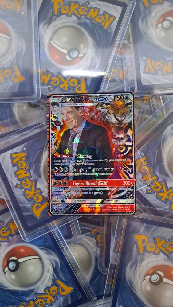 Charlie Sheen Pokemon Card