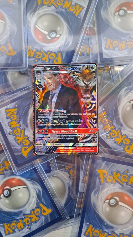 Charlie Sheen Pokemon Card