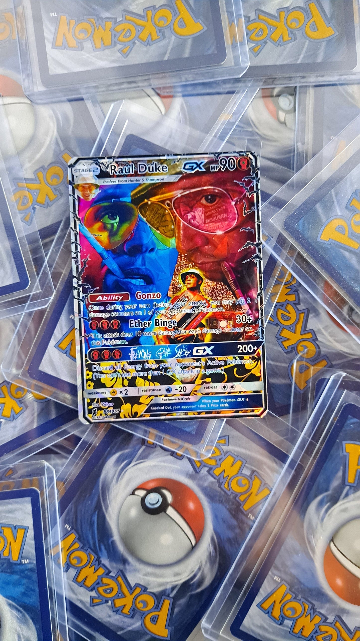 Hunter S. Thompson Pokemon Card - Fear And Loathing In Las Vegas