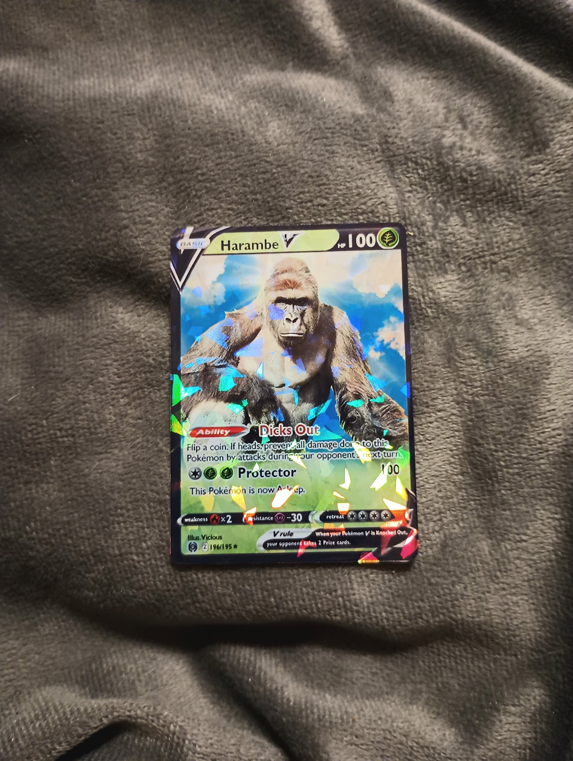 Harambe Pokemon Card