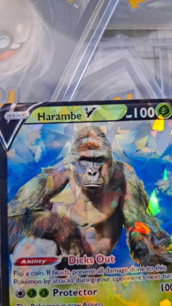 Harambe Pokemon Card