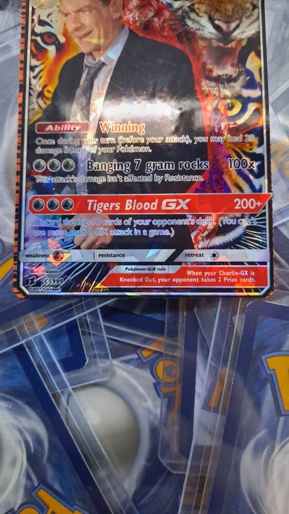 Charlie Sheen Pokemon Card