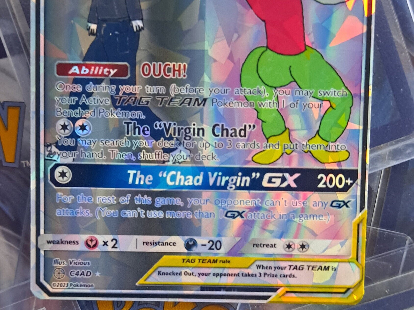 Chad VS Virgin Pokemon Card