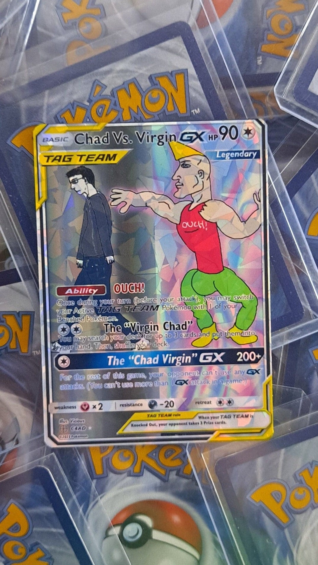 Chad VS Virgin Pokemon Card