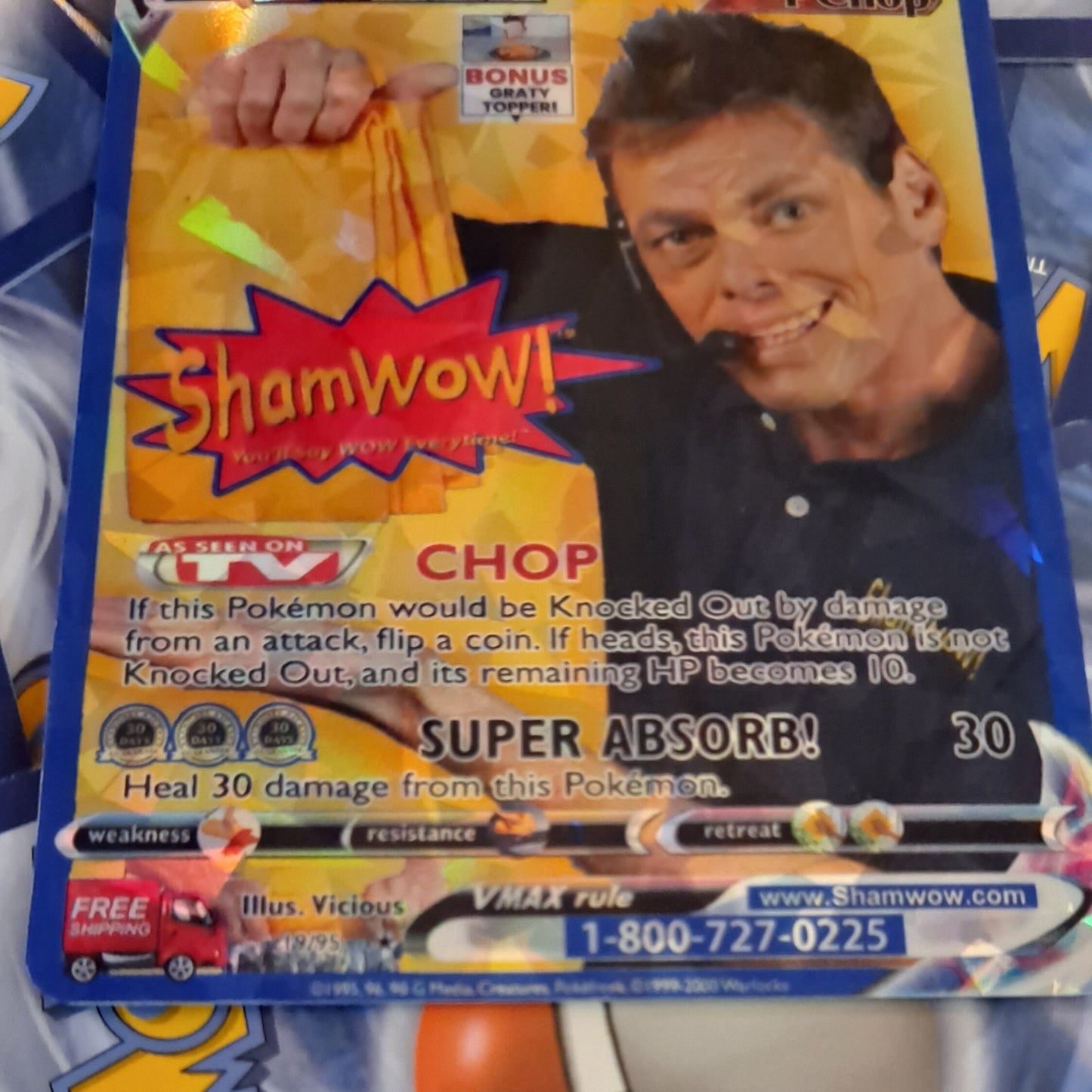 Vince Offer Pokemon Card - Sham Wow Guy