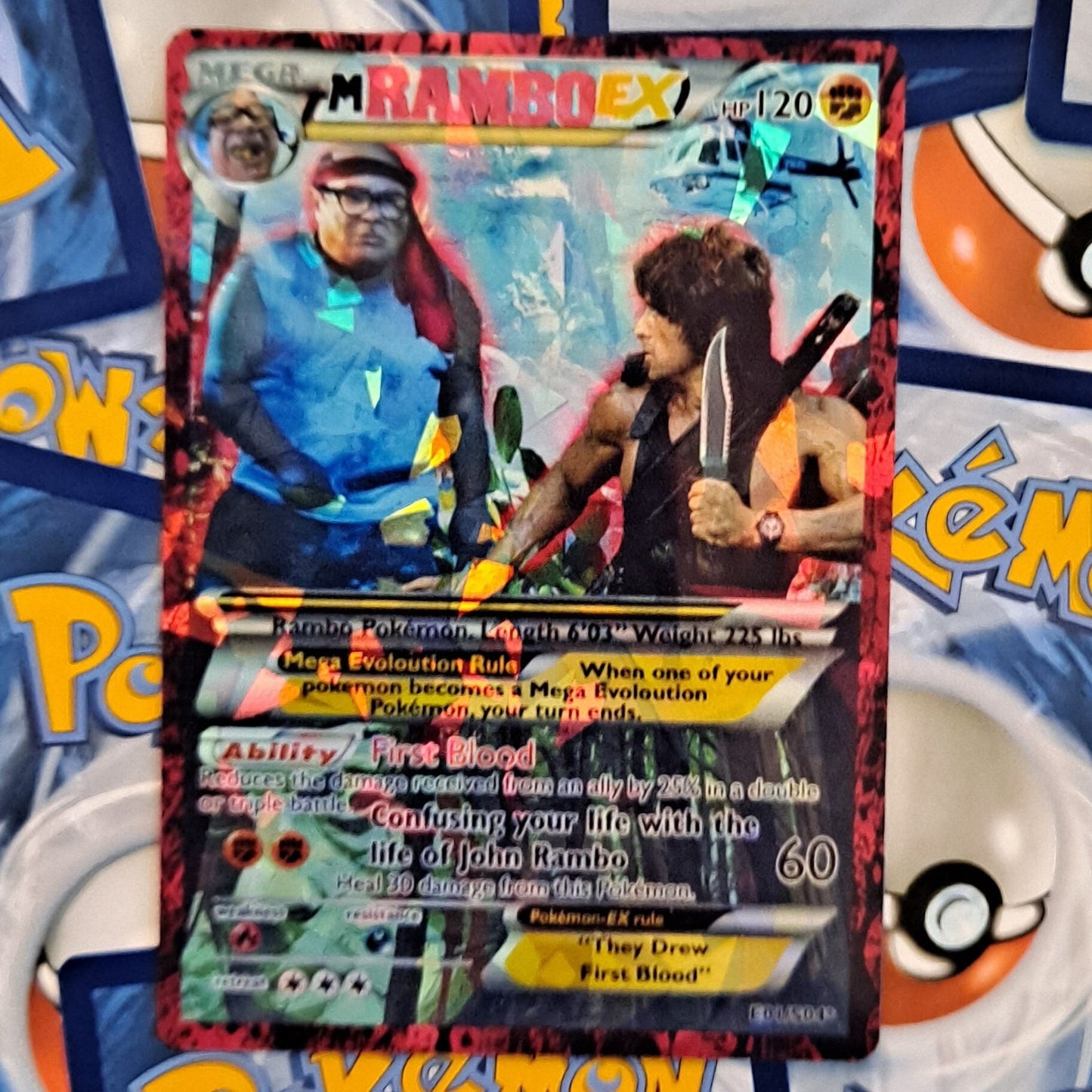Frank Reynolds - Rambo Pokemon Card - Its Always Sunny In Philadelphia