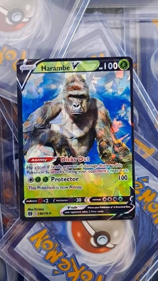 Harambe Pokemon Card