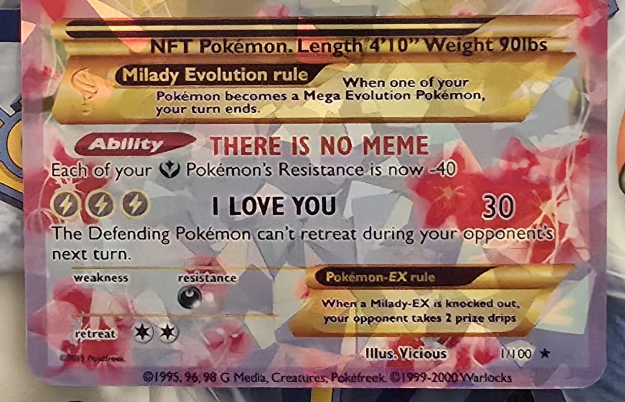 Milady Meme Pokemon Card