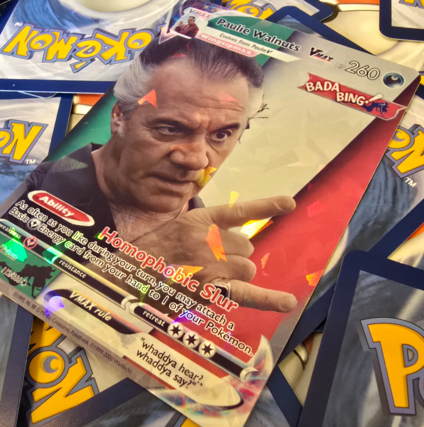 Paulie Walnuts Pokemon Card - The Sopranos