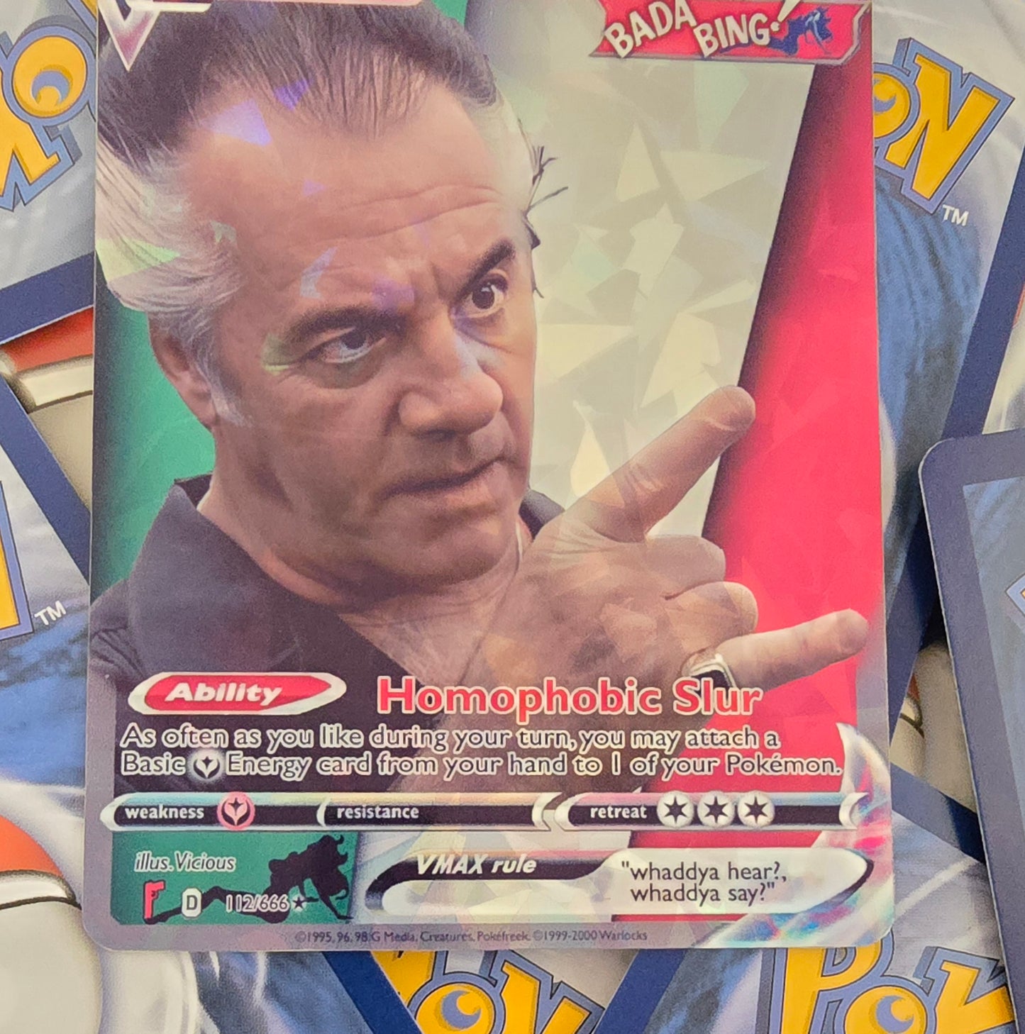 Paulie Walnuts Pokemon Card - The Sopranos