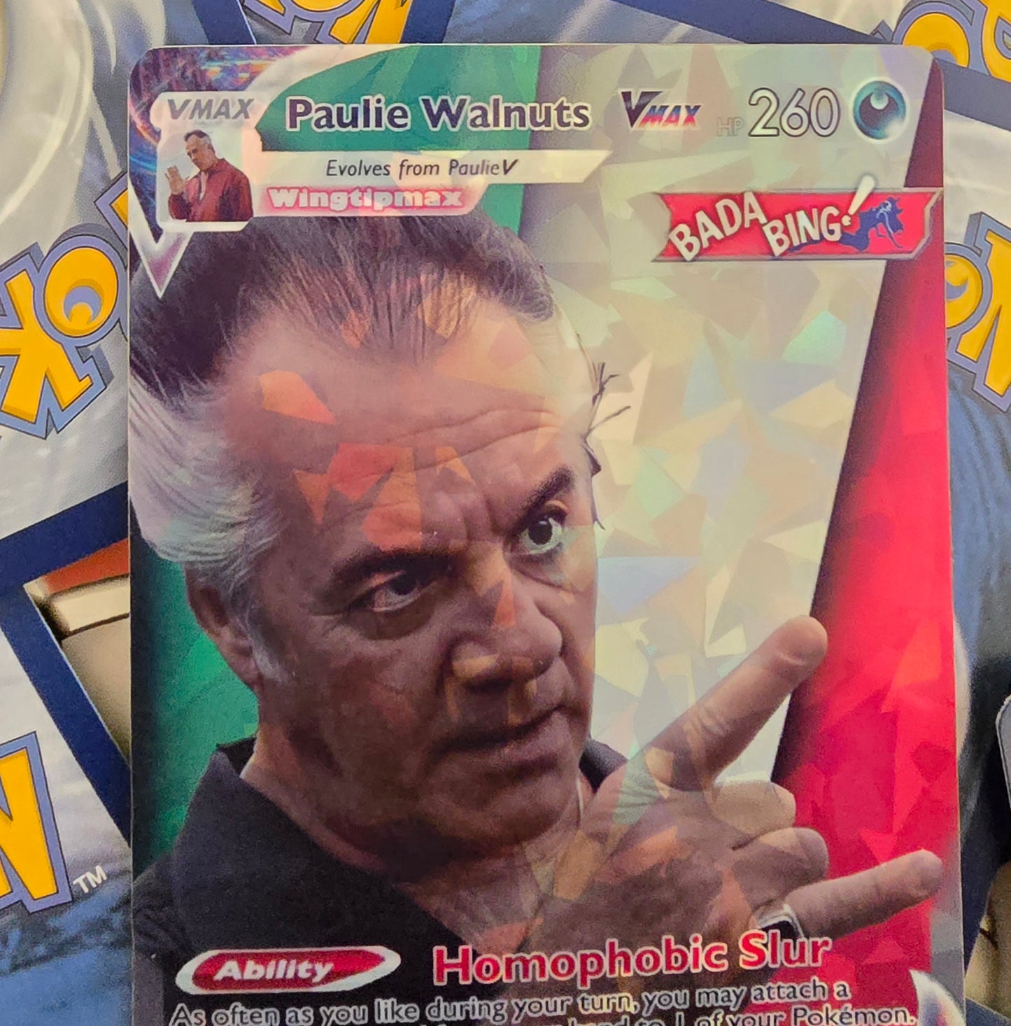 Paulie Walnuts Pokemon Card - The Sopranos