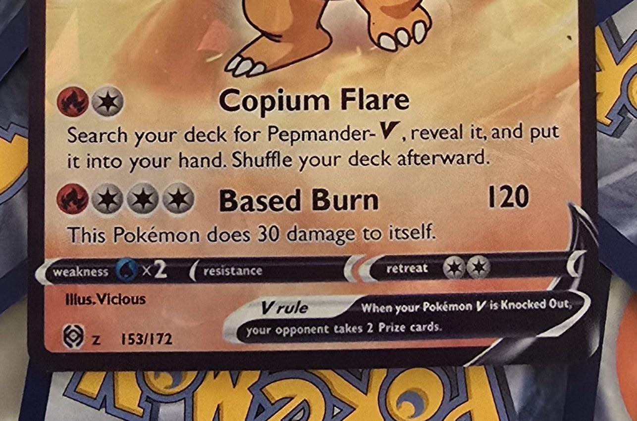 Pepemander Pokemon Card - pepe and charmander