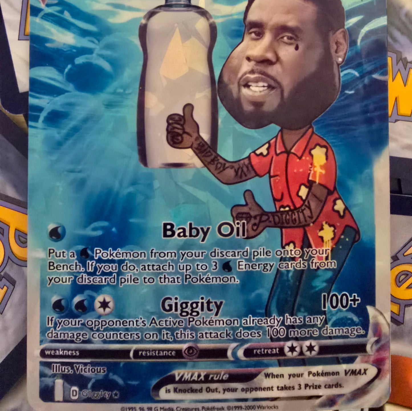 P Giggity Pokemon Card - Puff Daddy - quagmire/p ditty