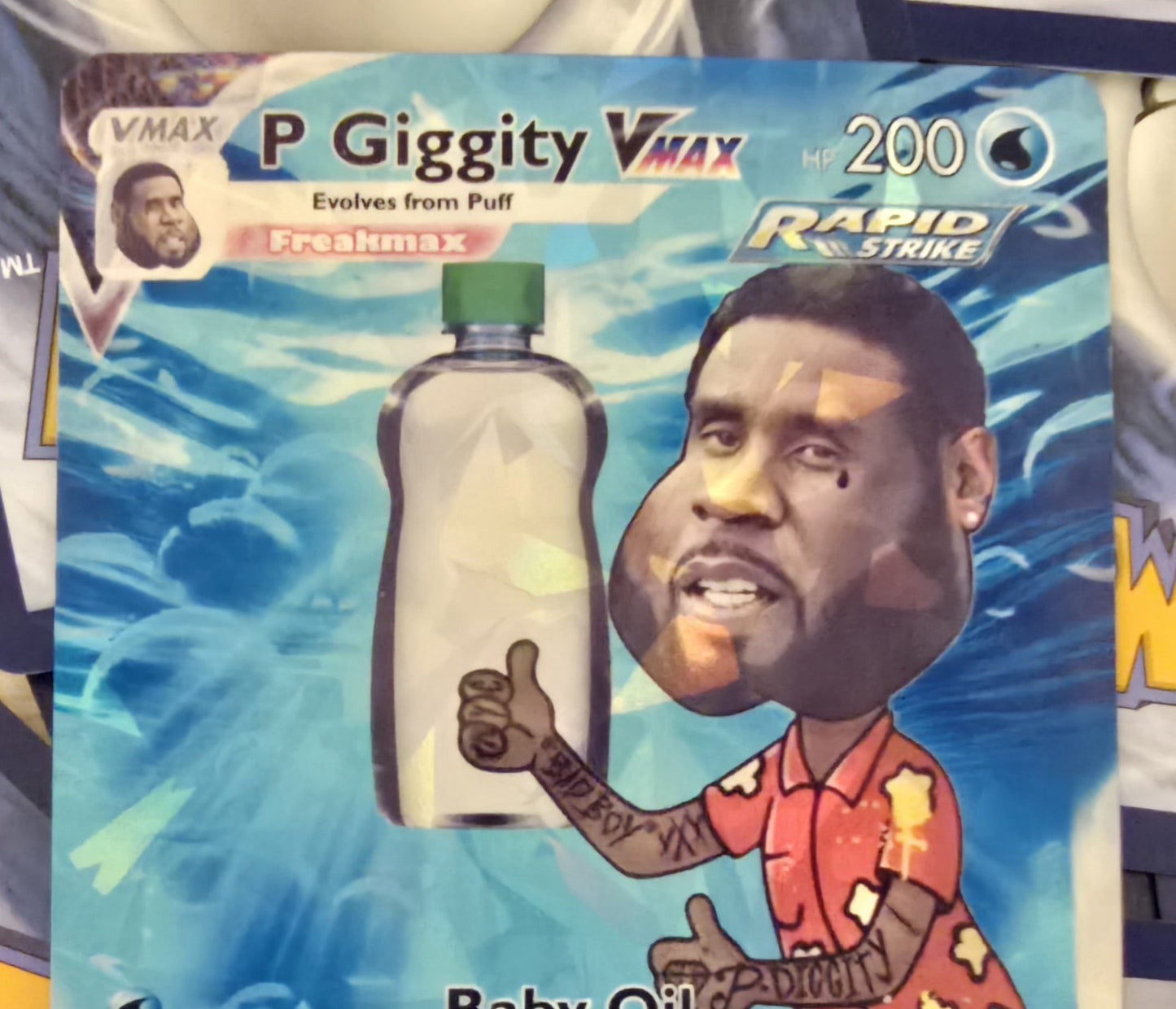 P Giggity Pokemon Card - Puff Daddy - quagmire/p ditty