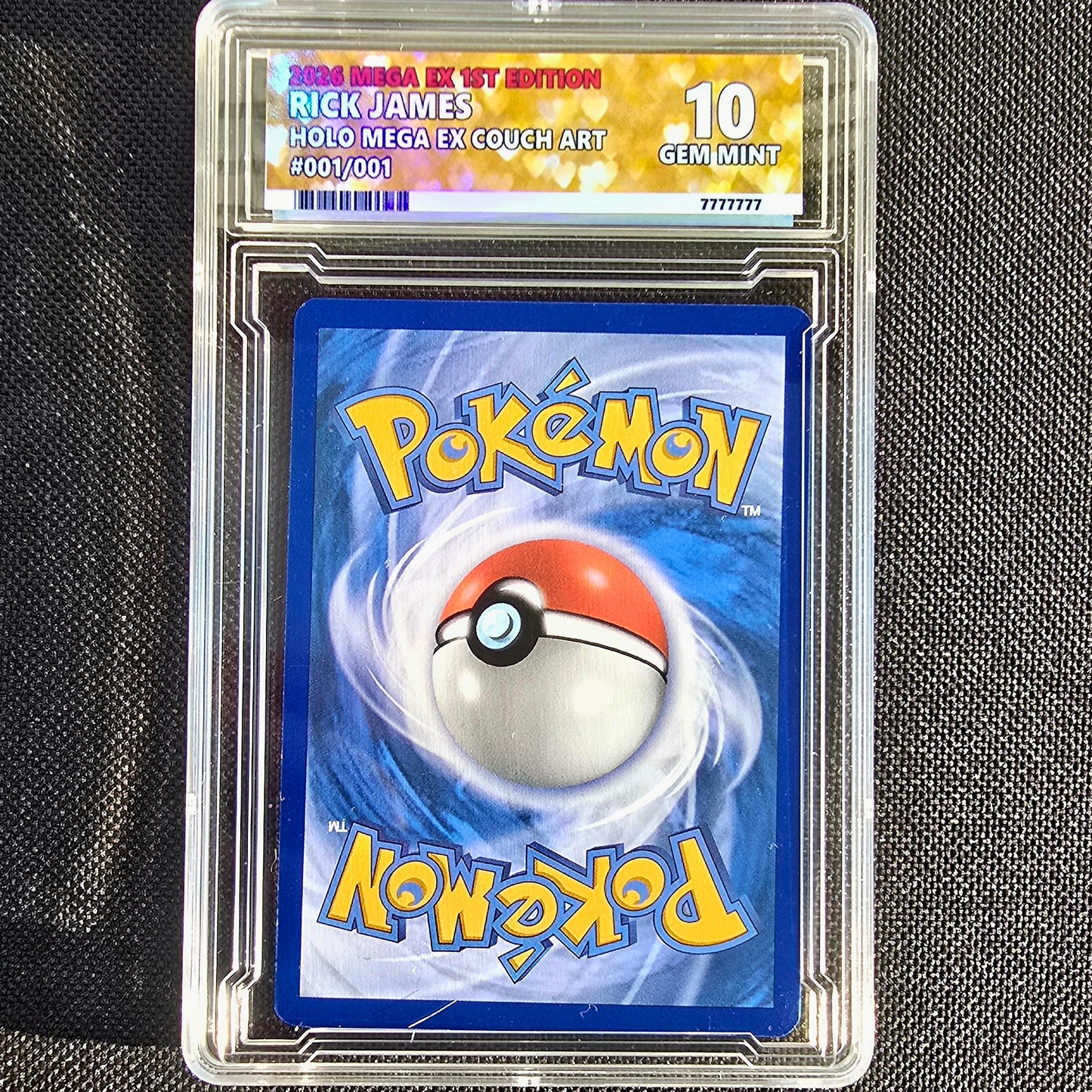 Rick James Pokemon Card with custom slab - Chappelle