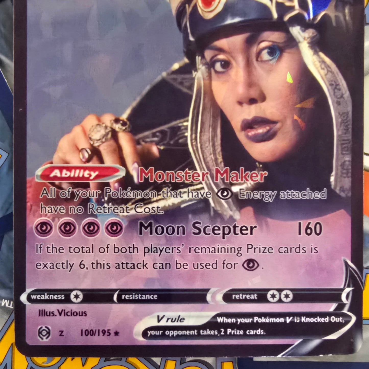 Rita Repulsa Pokemon Card - Power Rangers
