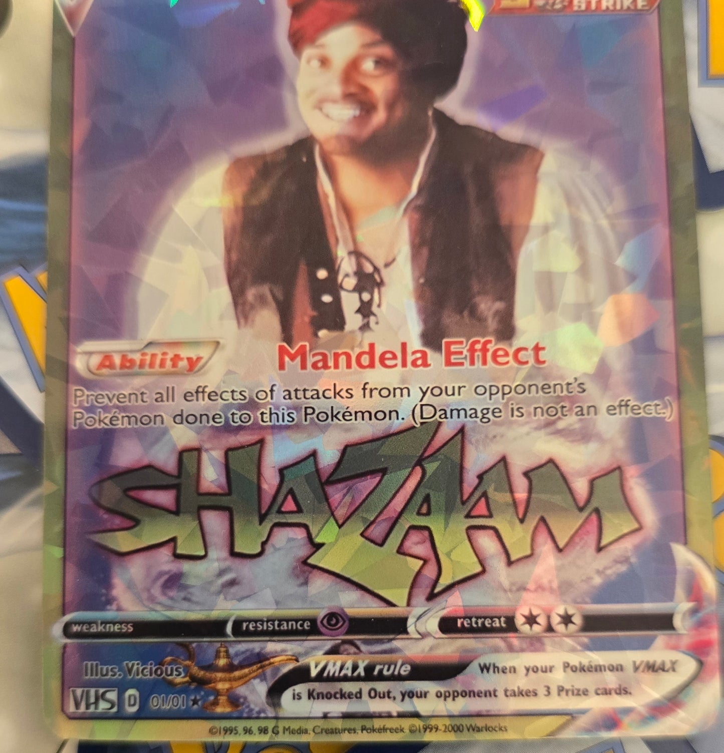 Shazaam Pokemon Card - Sinbad - Mandela effect