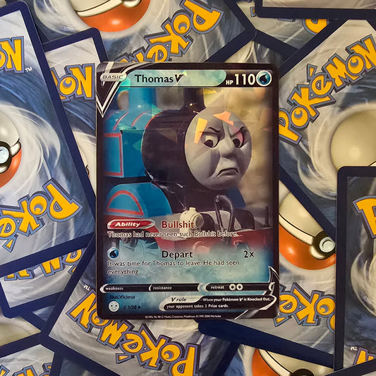 Thomas The Train Pokemon Card