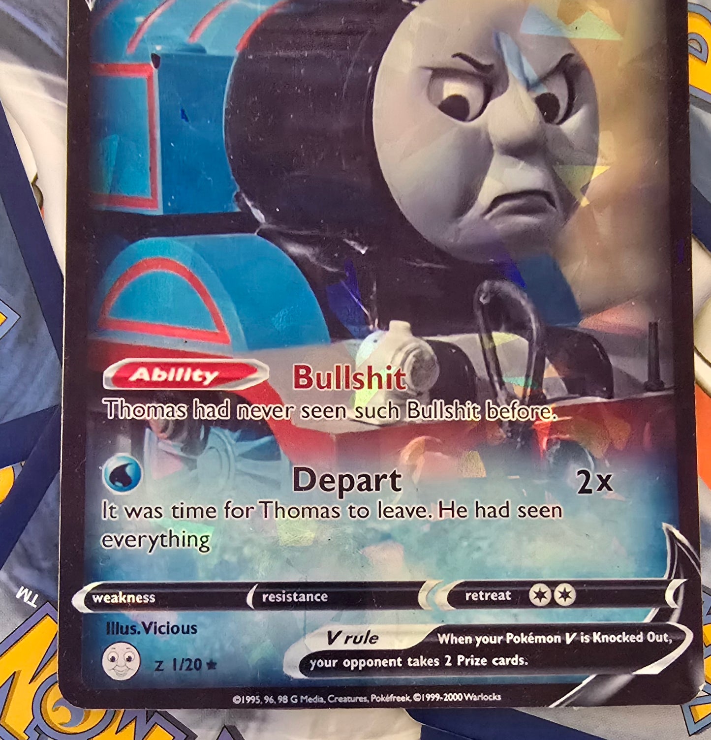 Thomas The Train Pokemon Card
