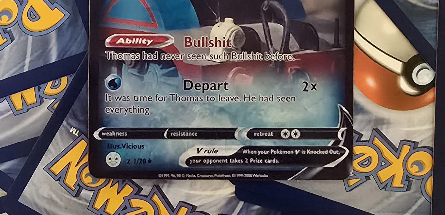 Thomas The Train Pokemon Card