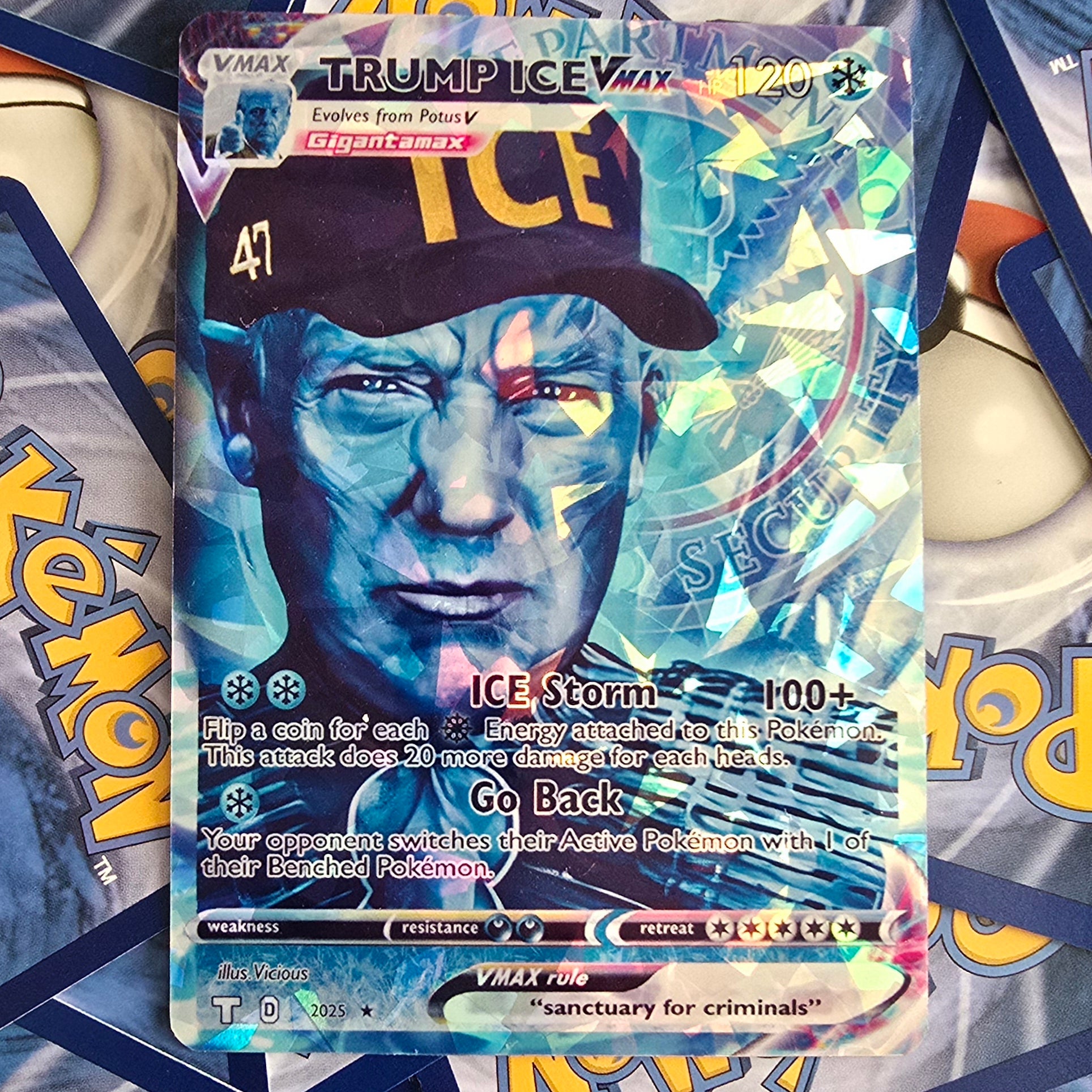 pokemon trump card Trump ICE Pokemon Card