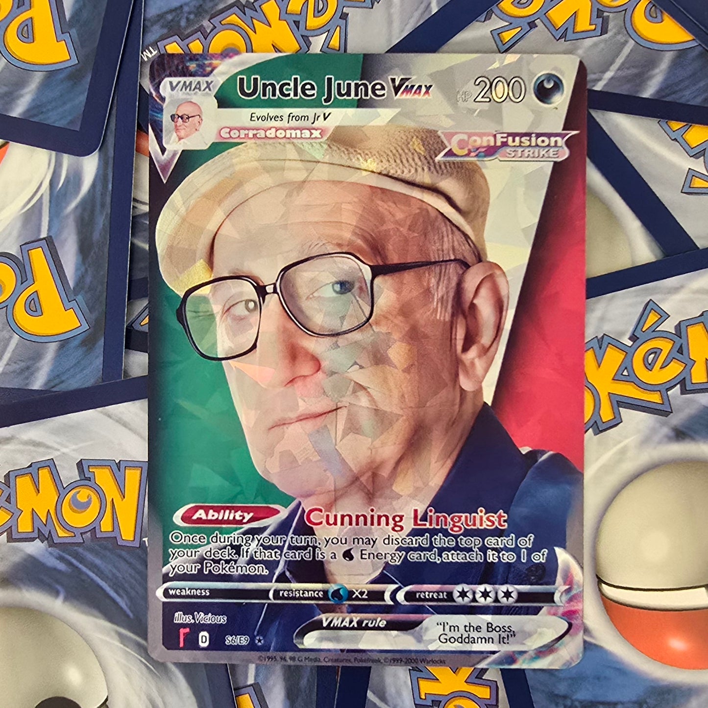 Uncle June Pokemon Card - The Sopranos - Uncle Jr