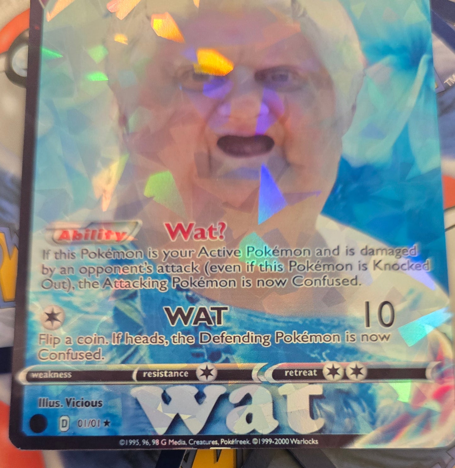 Wat lady Meme Pokemon Card