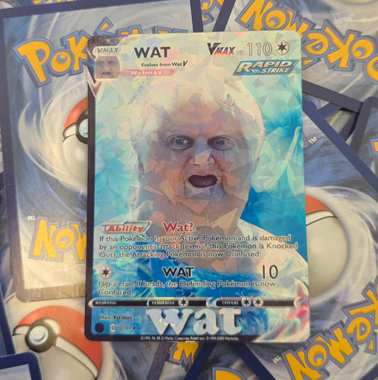 Wat lady Meme Pokemon Card 