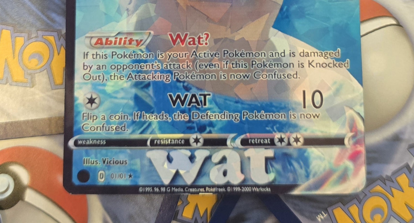 Wat lady Meme Pokemon Card